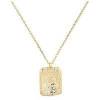 Elk & Bloom Chunky 18K Plated Gold Coin Medallion Necklace