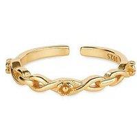 Elk & Bloom 14K Gold Plated Link Stackable Ring