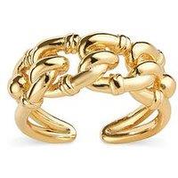 Elk & Bloom Thick 18K Gold Plated Chain Link Ring