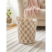 Very Home Round Paper Rope Check Basket