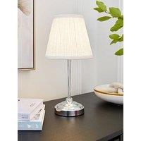 Very Home Chrome Stem Table Lamp 23Cm