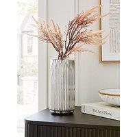 Very Home Chrome Ribbed Vase