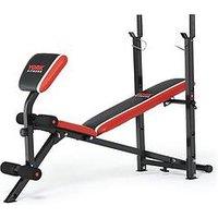 York Warrior 2 In 1 Folding Barbell And Ab Bench With Curl