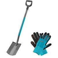Gardena Classicline Border Spade + Gloves