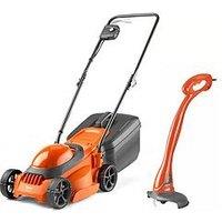 Flymo Simplimow 300 Electric Rotary Lawnmower + Mini Trim Grass Trimmer Twin Pack