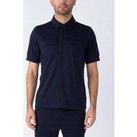 Luke 1977 Orne Zip Polo Shirt - Navy