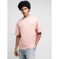 River Island Short Sleeve Oversized Fit Luminis T-Shirt - Light Pink