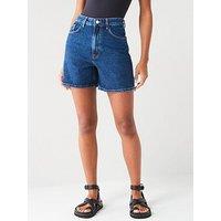 V By Very Denim Bermuda Shorts - Dark Wash