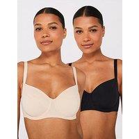 Dorina 2Pk Pluto Non Pad Wired Bra - Multi
