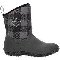 Muck Boots Ladies Muckster 2 Mid Print - Black/Grey