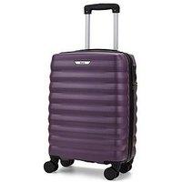 Rock Luggage Berlin 8 Wheel Hardshell Small Cabin Suitcase - Purple