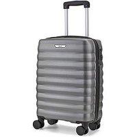 Rock Luggage Berlin 8 Wheel Hardshell Small Cabin Suitcase - Charcoal