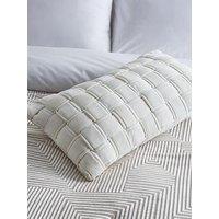 Very Home Velvet Knitted Boudoir Cushion - Ivory