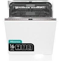 Hisense Hv673B60Uk Full-Size 16 Place Settings Fully Integrated 15 Minute Quick Wash Dishwasher