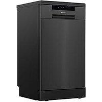 Hisense Hs523E15Buk Slimline 10 Place Settings 30 Minute Quick Wash Dishwasher - Black