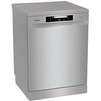 Hisense Hs642D90Xuk Fullsize 14-Place Settings 15-Minute Quick Wash Dishwasher - Stainless Steel
