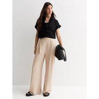 New Look Stone Wide Leg Trousers