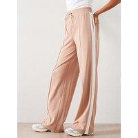 V By Very Side Stripe Trousers - Light Brown