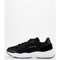 Calvin Klein Jeans Retro Lace Up Trainer - Black