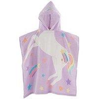 Catherine Lansfield Unicorn Hooded Poncho Towel