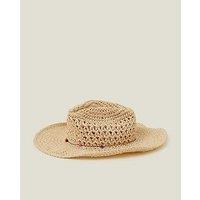 Accessorize Loose Weave Straw Hat