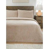 Very Home Teddy Fleece Duvet Cover Set In Natural