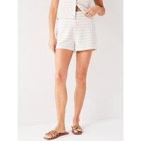 V By Very Military Boucle Short - Ivory