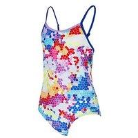 Zoggs Jigsaw Starback Girls Swimsuit-Multi