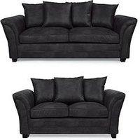 Very Home Dury Leather Look 3 + 2 Seater Sofa Set (Buy & Save!) - Fsc Certified
