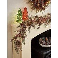 Very Home Brooklyn Red Berry Pre-Lit Garland &Ndash; 6Ft