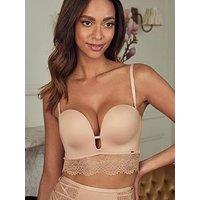 Lipsy Lace Long Line Multiway Bra - Nude