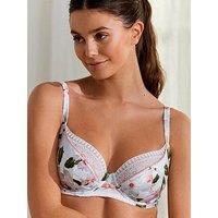 B By Ted Baker B By Baker Silk Floral Plunge Bra - Grey