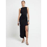 River Island Cowl Back Dress - Black