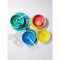 Waterside Summer 12-Piece Melamine Dinner Set