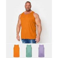 Badrhino 3 Pack Of Sleeveless Vests - Multi
