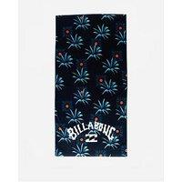 Billabong Mens Print Cotton Velour Towel - Dark Blue