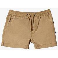 Quiksilver Boys Taxer Elasticated Waist Walk Shorts - Khaki