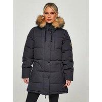 Zavetti Canada Goshawa Padded Parka - Grey