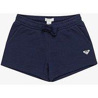 Roxy Girls Regular Fit Fully Elasticated Waist Jogger Shorts - Navy