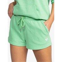 Roxy Womens Regular Fit Elasticated Waistband Fleece Shorts - Green