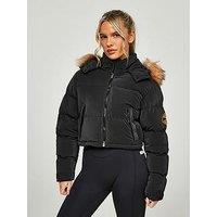 Zavetti Canada Bellucci 20 Cropped Padded Jacket - Black