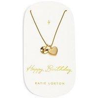 Katie Loxton Happy Birthday Waterproof Gold Charm Necklace