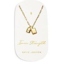Katie Loxton Inner Strength Waterproof Gold Charm Necklace