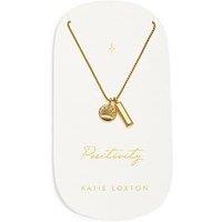 Katie Loxton Positivity Waterproof Gold Charm Necklace