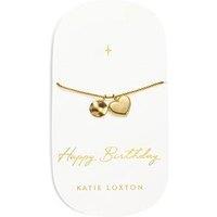 Katie Loxton Happy Birthday Waterproof Gold Charm Bracelet