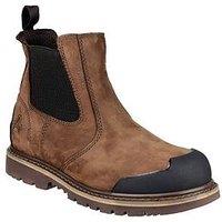 Amblers Mens Safety 225 S3 Water Proof Boots - Brown - Black