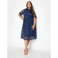 Yours Curve Crochet Lace Midi Dress