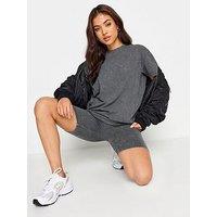 Pixiegirl Petite Acid Wash T-Shirt Short Set