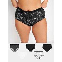 Yours Curve 5 Pack Butterfly Mono Briefs