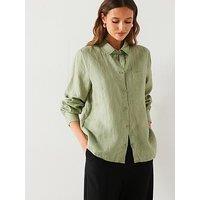 Mango Green Long Sleeve Shirt